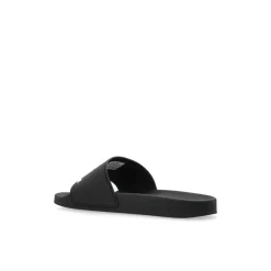 Balenciaga Rubberen slides met logo-Heren Slippers