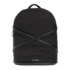 Alexander McQueen Rugzak met logo-Heren Rugzakken