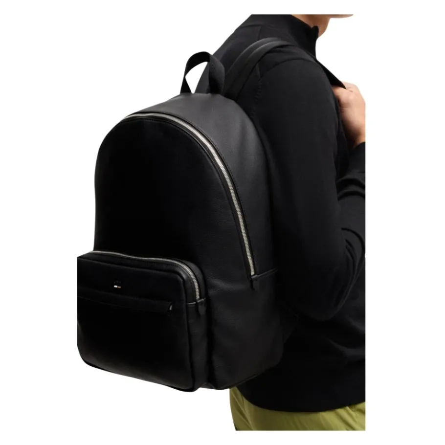 Hugo Rugzak met rits en meerdere vakken-Heren Rugzakken|Tassen
