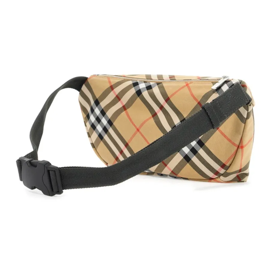 Burberry Ruiter Check Marsupial Tas-Heren Tassen