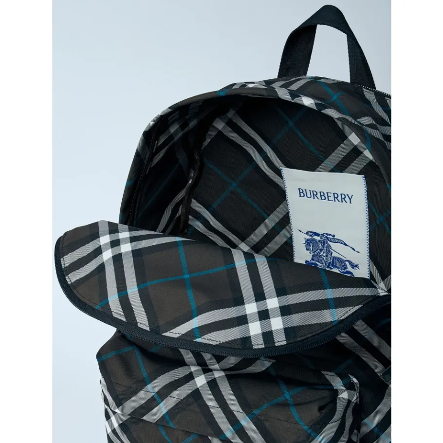 Burberry Ruiter Check Rugzak-Heren Rugzakken