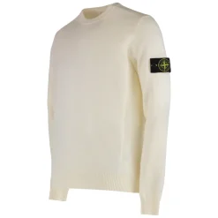 Stone Island Rundgebreide trui met omgekeerde steekdetails-Heren Truien & Vesten