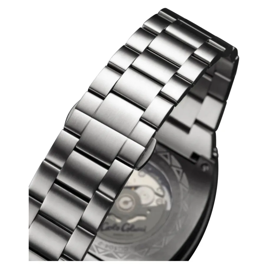 Carlo Colucci RVS horloge met vouwsluiting-Heren Horloges