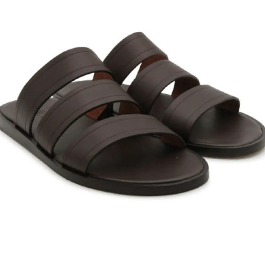 Loro Piana Sandaal met drie banden-Heren Slippers