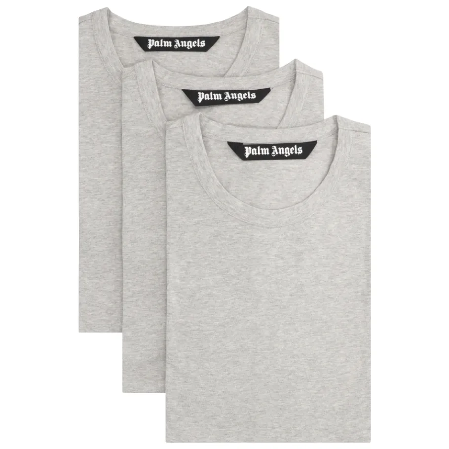 Palm Angels Set van drie T-shirts met ronde hals van katoen-Heren Shirts