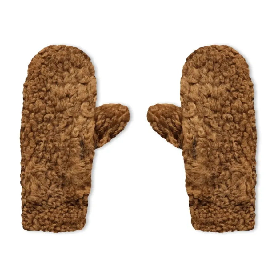 Bottega Veneta Shearling Leather Logo Handschoenen-Heren Handschoenen