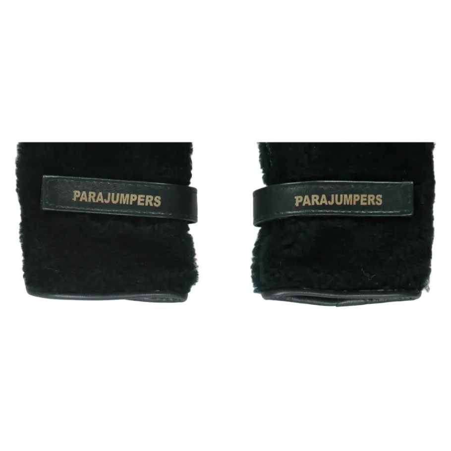 Parajumpers Shearling leren handschoenen met verstelbare band-Heren Handschoenen