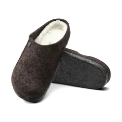 Birkenstock Shearling Mocca Slippers-Heren Slippers