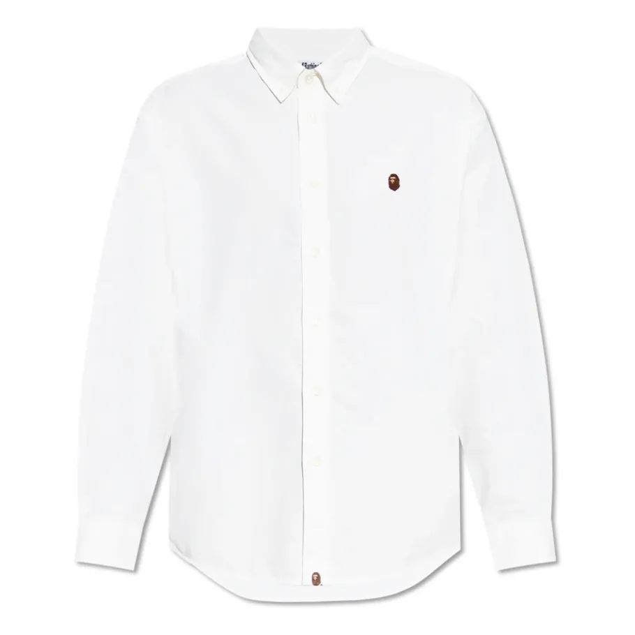 A BATHING APE Shirt met Logo-Heren Overhemden