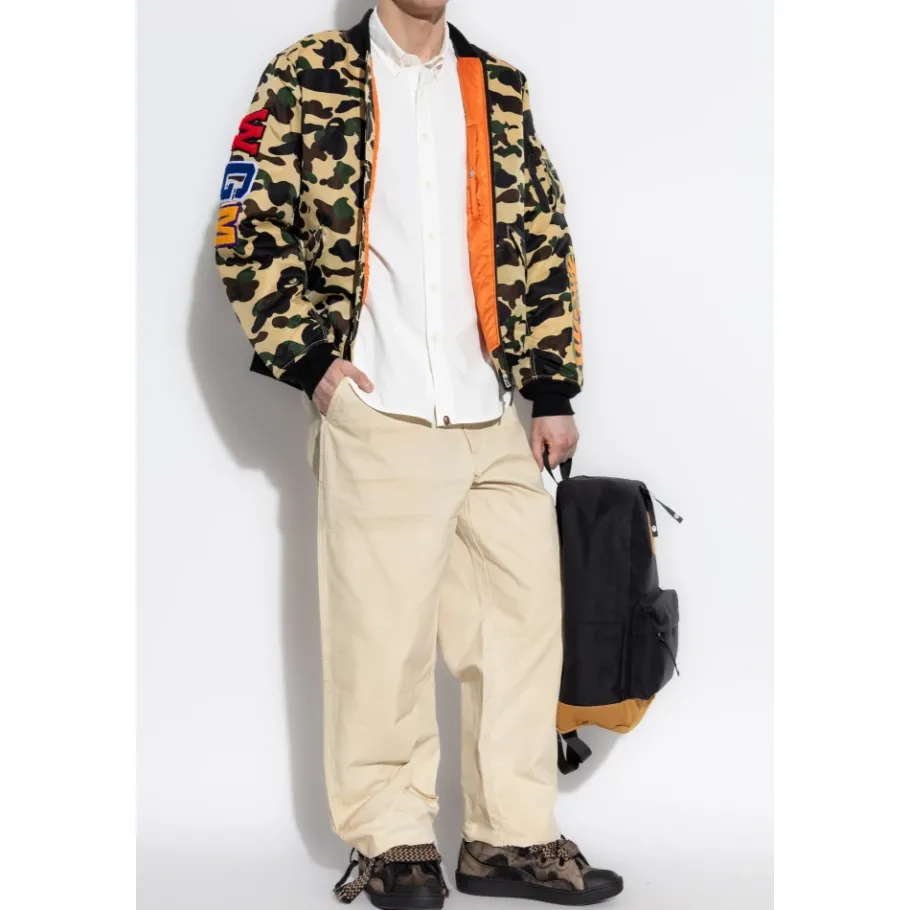 A BATHING APE Shirt met Logo-Heren Overhemden