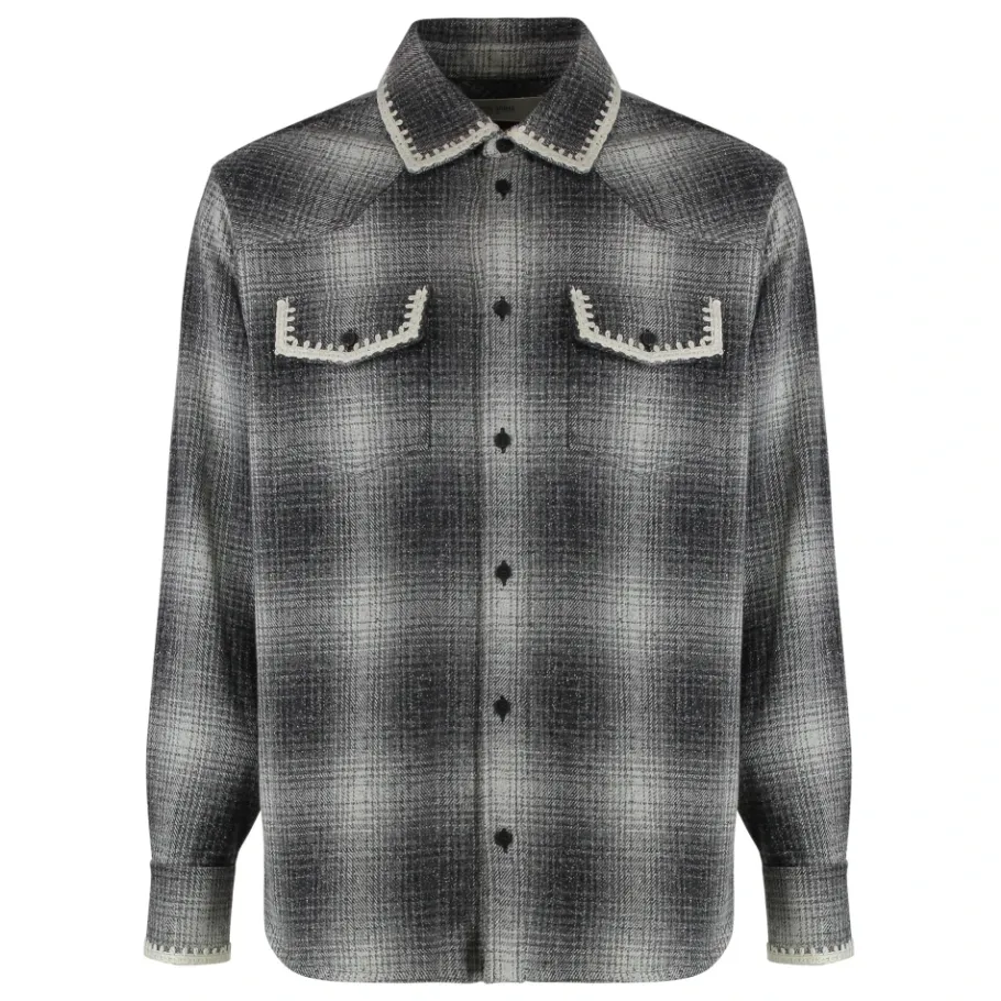 Golden Goose Shirt met witte borduursels-Heren Jassen