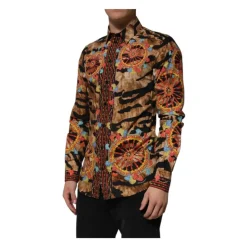 Dolce & Gabbana Siciliaans-geïnspireerd dierenprintshirt-Heren Overhemden