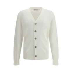 Brunello Cucinelli Signature Cotton Cardigan-Heren Truien & Vesten