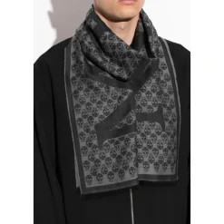 Alexander McQueen Sjaal met een opvallend schedel motief-Heren Sjaals