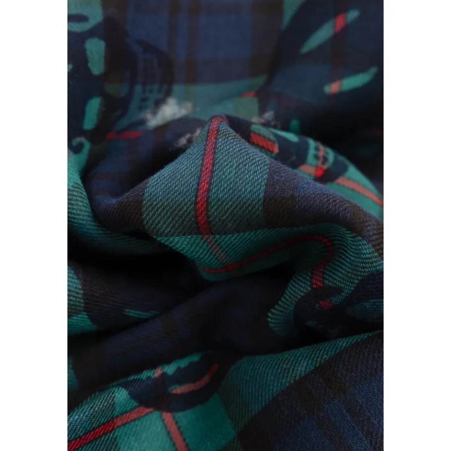 Alexander McQueen Sjaal met een opvallend schedel motief-Heren Sjaals