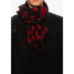 Alexander McQueen Sjaal met logo-Heren Sjaals