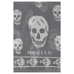 Alexander McQueen Sjaal met schedelmotief-Heren Sjaals