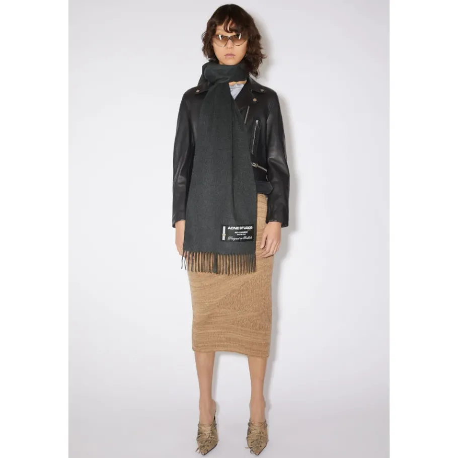 Acne Studios Sjaal van kasjmier met franjes-Heren Sjaals