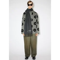 Acne Studios Sjaal van kasjmier met franjes-Heren Sjaals