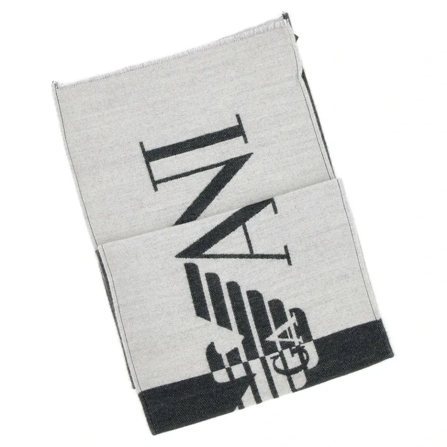 Emporio Armani Sjaal van wol en viscosemix-Heren Sjaals