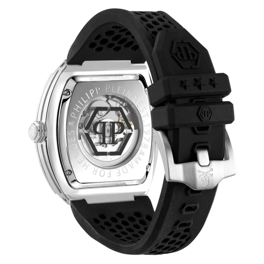 Philipp Plein Skeleton Crystal Horloge-Heren Horloges