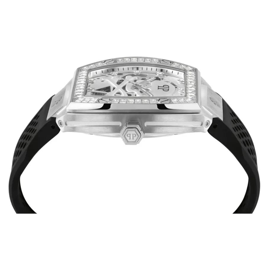 Philipp Plein Skeleton Crystal Horloge-Heren Horloges