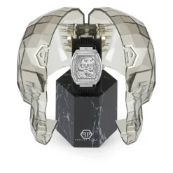 Philipp Plein Skeleton Crystal Horloge-Heren Horloges