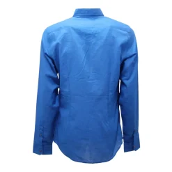 Gucci Skinny Shirt in Electric Blue-Heren Overhemden