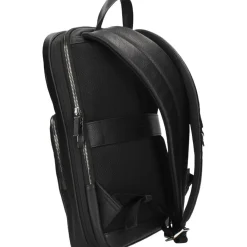 Piquadro Slanke leren rugzak met laptop- en iPad-vak-Heren Rugzakken