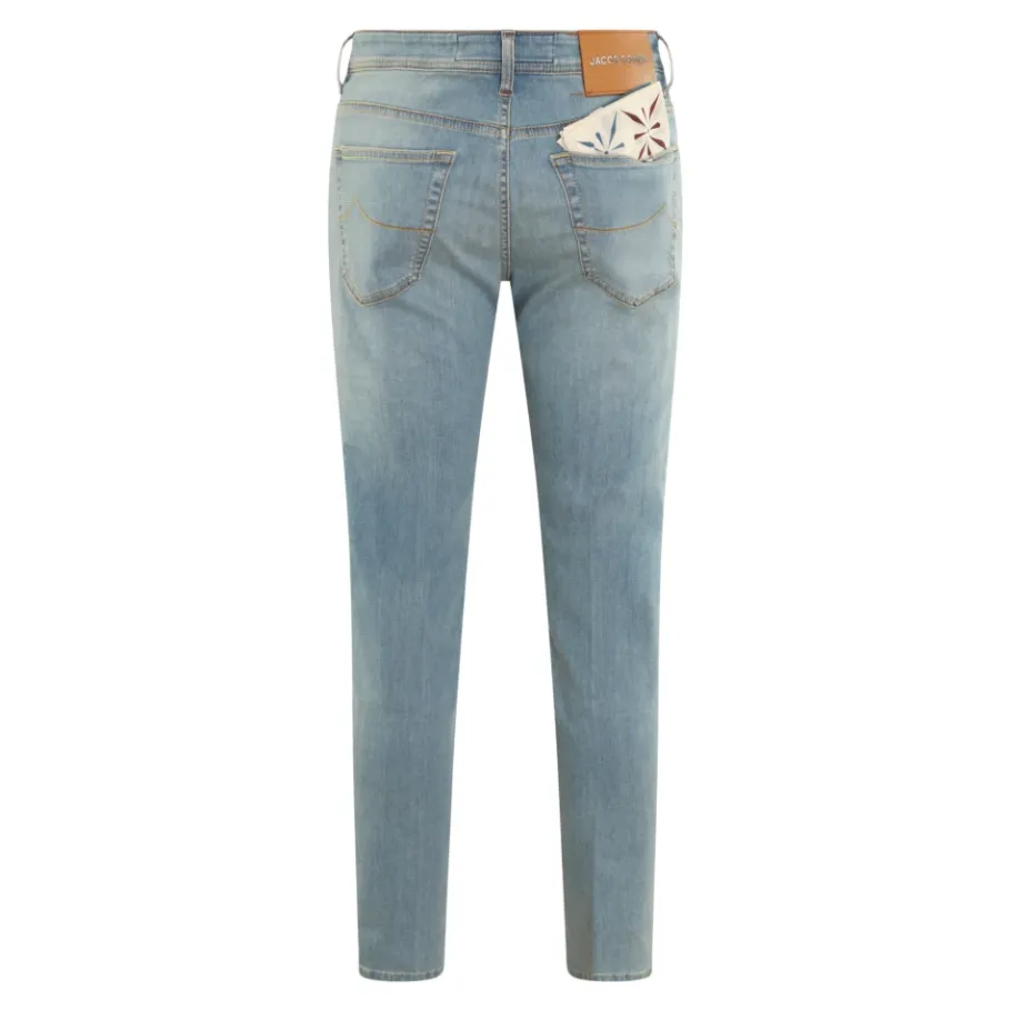 Jacob Cohën Slim Cropped Carrot Broek-Heren Jeans