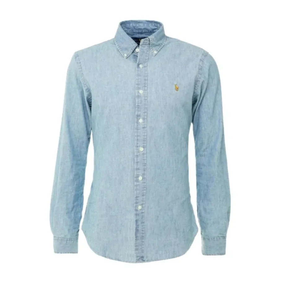 Polo Ralph Lauren Slim Fit Chambray Overhemd-Heren Overhemden