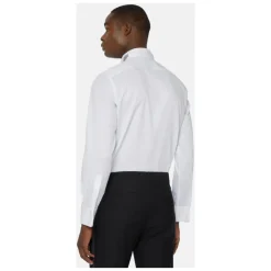 Boggi Milano Slim Fit Katoen Satijnen Overhemd-Heren Overhemden