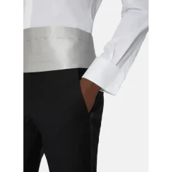 Boggi Milano Slim Fit Katoen Satijnen Overhemd-Heren Overhemden