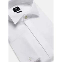 Boggi Milano Slim Fit Katoen Satijnen Overhemd-Heren Overhemden