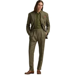 Ralph Lauren Slim Fit Linnen Overhemd-Heren Overhemden