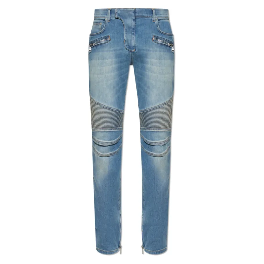 Balmain Slim-fit biker jeans-Heren Jeans