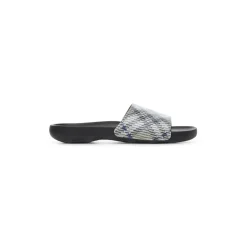 Burberry Slip-On Sandalen met Check Motief-Heren Slippers