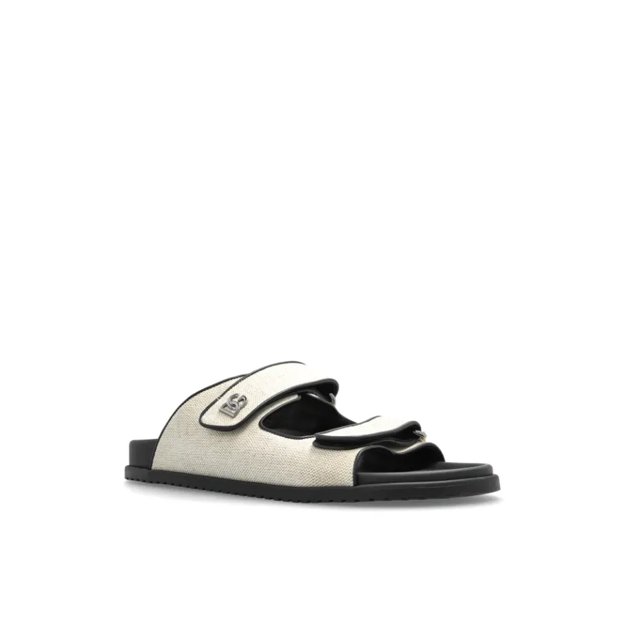 Dolce & Gabbana Slippers met een logo-vormige applicatie-Heren Slippers