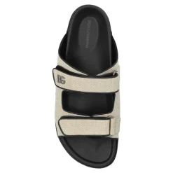 Dolce & Gabbana Slippers met een logo-vormige applicatie-Heren Slippers