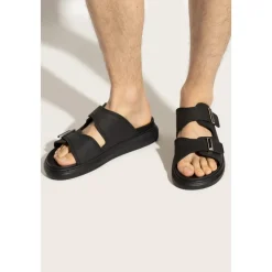 Alexander McQueen Slippers met logo-Heren Slippers