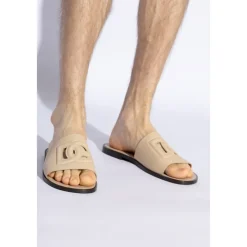 Dolce & Gabbana Sloffen met logo-Heren Slippers