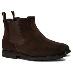 Santoni Soft Suede Chelsea Boot-Heren Laarzen