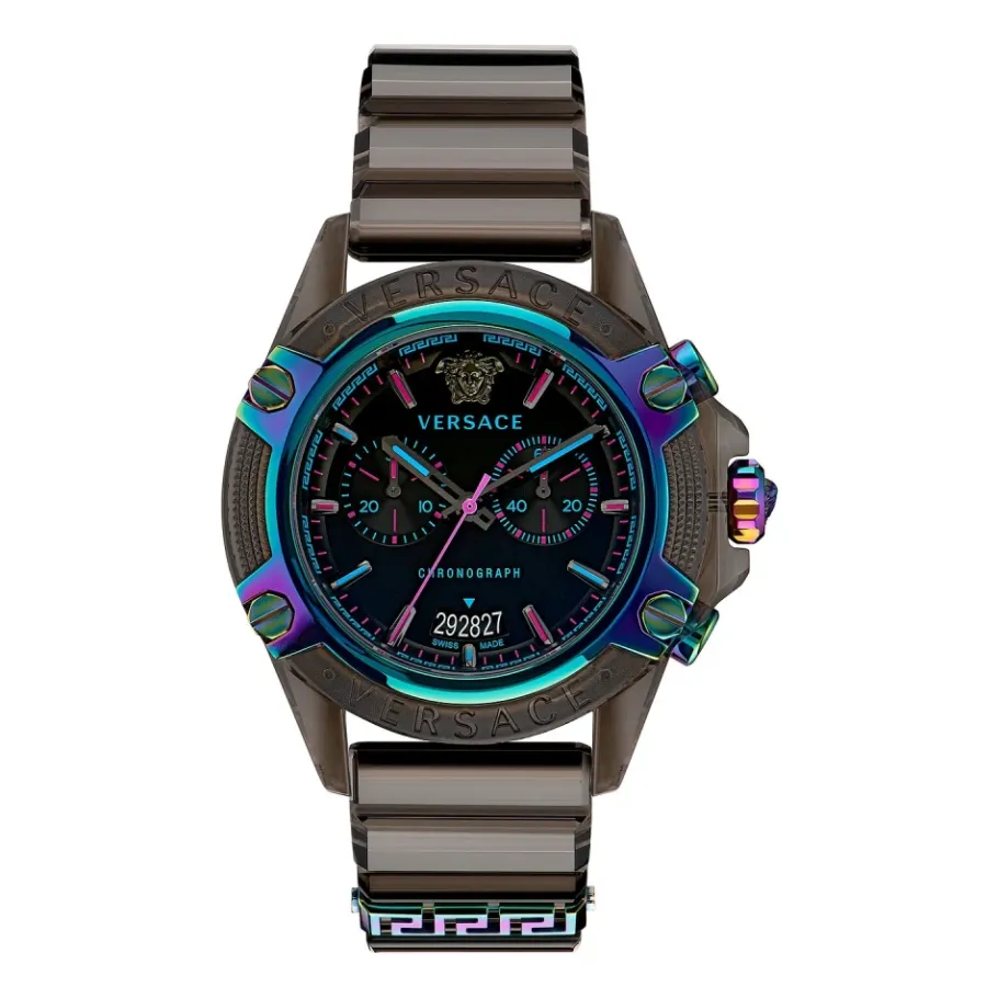 Versace Sport Chrono Active Horloge Bruin/Zwart-Heren Horloges