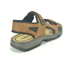 Rieker Sport Sandaal met Klittenbandsluiting-Heren Sandalen