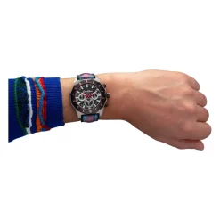 Carlo Colucci Sportief roestvrijstalen horloge met siliconen band-Heren Horloges