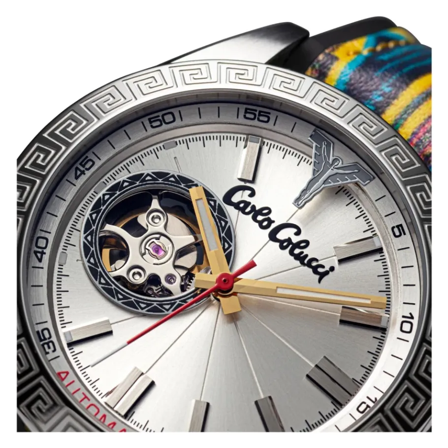 Carlo Colucci Sportief roestvrijstalen horloge met siliconen band-Heren Horloges