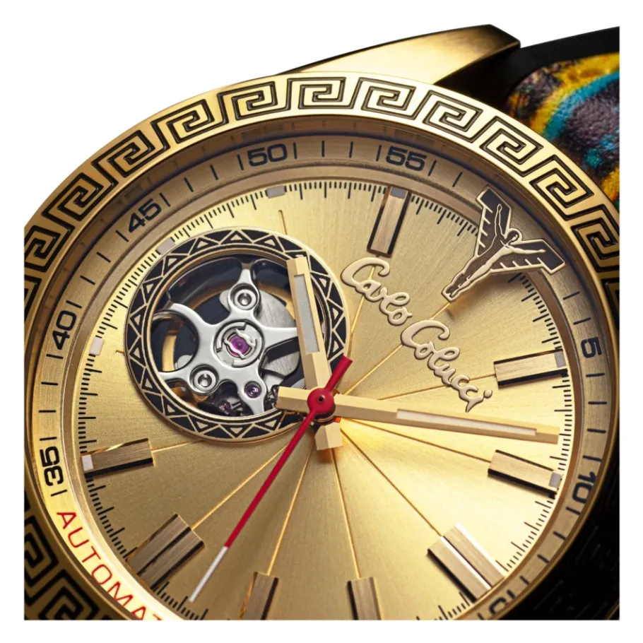 Carlo Colucci Sportief roestvrijstalen horloge met siliconen band-Heren Horloges