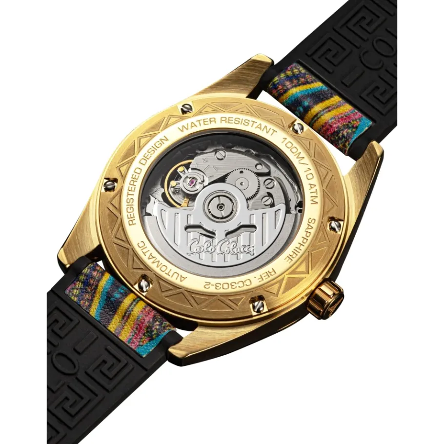 Carlo Colucci Sportief roestvrijstalen horloge met siliconen band-Heren Horloges