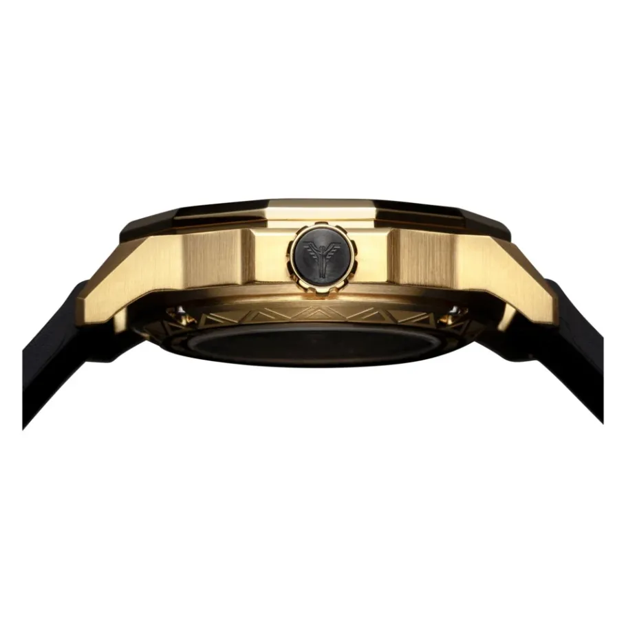 Carlo Colucci Sportief roestvrijstalen horloge met siliconen band-Heren Horloges