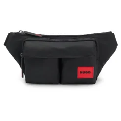 Hugo Sportieve Twill Heuptas met Metalen Details-Heren Tassen